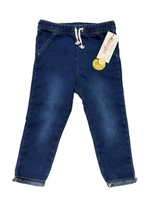 Baby Girls' Raw Edge Denim Pants - Cat & Jack Medium Wash 18M, Blue - Picture 1 of 2