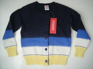 Gymboree NWT FLOWER SHOWERS Cardigan Stripe Sweater Blue Yellow 3 4 5 6 7 8 10 - Picture 1 of 2