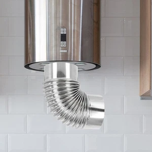 Firewood Heating Stove Stainless Steel Elbow Chimney Pipe Flue Exhaust - Picture 1 of 12