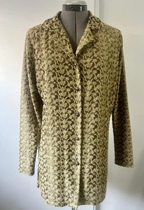 Diane von Furstenberg Women Gold tunic blouse Size M - Picture 1 of 5
