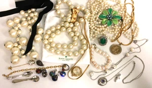 Vintage Antique Jewelry Gold Filled & Sterling Silver Resale Lot - Picture 1 of 11