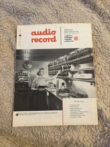 AUDIO RECORD VOL 7 NO. 8 1951 RECORDING MAGAZINE MIDGET TAPE RECORDER FICKER - Picture 1 of 8