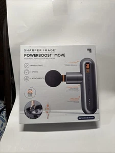 Sharper Image Powerboost Move Tiefengewebe Reise Perkussion Massagegerät - Dunkelgrau - Bild 1 von 3