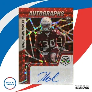 2022 Panini Mosaic Keaontay Ingram Rookie Auto Red #RAM-KI RC Arizona Cardinals - Picture 1 of 10