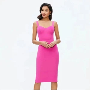 Kleid The Population Nicole Dress Damen L schlicht raffiniert schick rosa neu - Bild 1 von 10