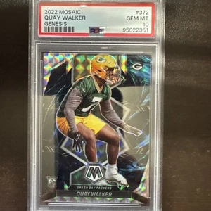 Panini Mosaic Genesis Prizm Quay Walker 2022 #372 Rookie RC PSA 10 SP - Imagen 1 de 2