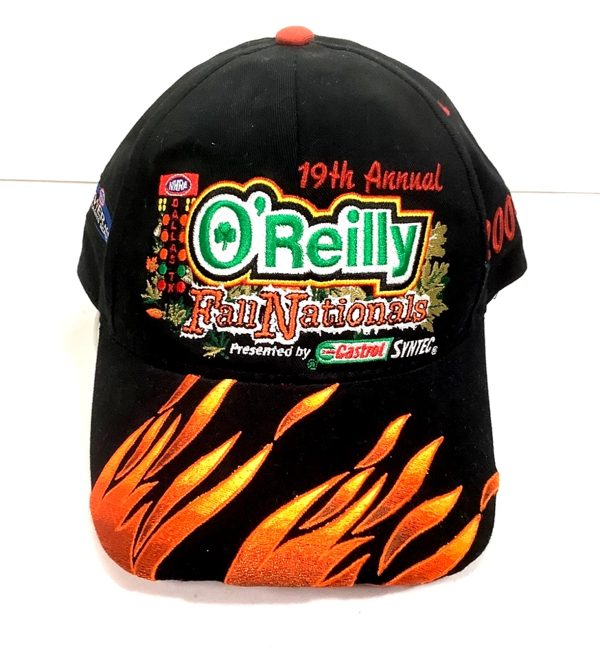 Gorra de béisbol 2004 O'Reilly Fall Nationals Dallas TX gancho bucle Castrol Syntec Foto 1 de 4