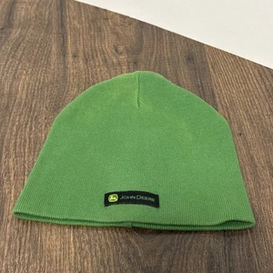 John Deere Beanie Green Winter Hat Ski Knit Cap Farm One Size Youth Boys - Picture 1 of 3
