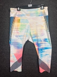 Fila Sport Capri Leggings Women’s XXL Multicolor Geometric High Rise Athleisure - Picture 1 of 8