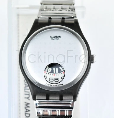 Swatch Standards 1995 - GM129 - Silver Plate - Nuovo - Immagine 1 di 2