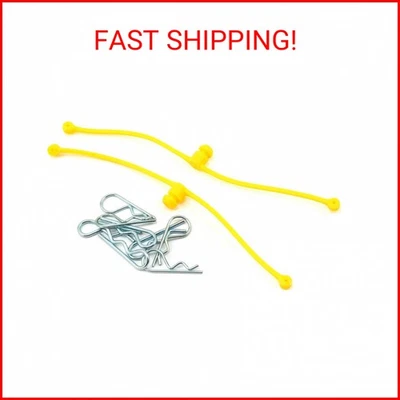 Dubro Products Body Klip Retainers, Yellow (2), DUB2247 - Image 1 of 2