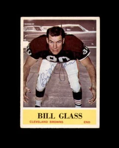 Autógrafo firmado por Bill Glass 1964 Philadelphia Gum Cleveland Browns - Imagen 1 de 2