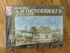 1997 AMT ERTL Fairchild A-10 Thunderbolt II Action Scene 1/48 Scale New - Sealed