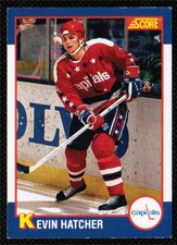 1991-92 Score Kellogg's ! Kevin Hatcher Washington Capitals #7