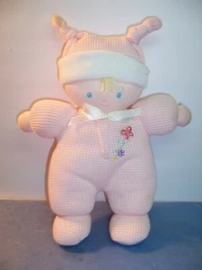 Carters Child Of Mine - 10" Pink Doll Butterfly Blonde Hair Rattle Thermal EX. - Picture 1 of 4