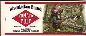 Pulpa de tomate marca Wissahickon H.C. Longaker Co Federalsburg MD cazador y perro - Imagen 1 de 2