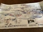 STAR TREK TNG USS ENTERPRISE NCC-1701-D POSTER WITH PICARD LIMITED EDITION