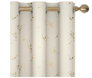 Blackout Curtains 2 Panels 42x84 Beige Thermal Insulated Noise Reducing Drapes R - Picture 1 of 8