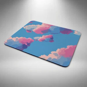 Clouds Mouse Mat Pad Laptop Desktop Computer X Mas Gift Blue Pink Purple Cloud 4 - Picture 1 of 1