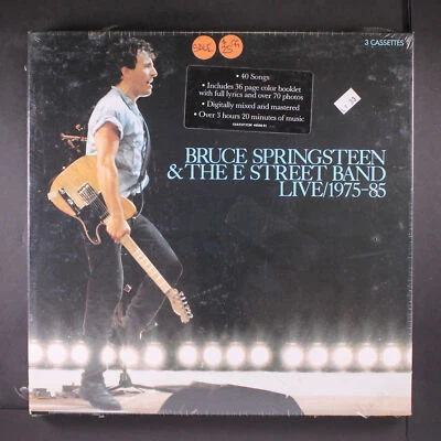 BRUCE SPRINGSTEEN: live / 1975-85 COLUMBIA Cassette Sealed - Image 1 of 2
