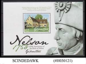 GIBRALTAR - 2008 250th BIRTH ANNIVERSARY OF NELSON MIN/SHT MNH - Picture 1 of 1