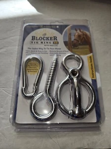 Blocker Tie Ring II Equestrian Horse - Chrome Plated - New In Package - Picture 1 of 3