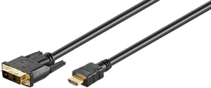 DVI-D(18+1 pin)/HDMI-Kabel(Typ A), vergoldet, schwarz, 1-10m - Bild 1 von 1
