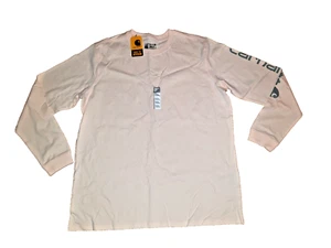 NWT Carhartt Women's Long Sleeve Shirt Loose Fit Heavyweight Graphic Logo size L - Picture 1 of 2