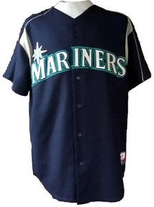 Vintage Majestic Authentic Seattle Mariners Stitched Jersey Size Large - Picture 1 of 6