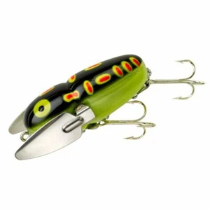 HEDDON         CRAZY CRAWLER            GLO BLACK FROG  - Picture 1 of 1