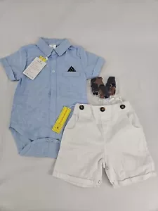 Baby Boys Gentleman Shorts Sets Infant Outfits Suits Sz 12-18M (80) - Picture 1 of 16