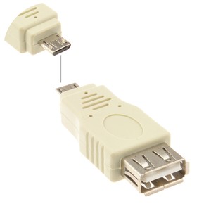 USB 2.0 A Type Socket to USB Micro B 5 Pin Plug Male Adapter Converter [008733]
