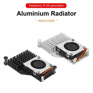 Aktiver Kühler Aluminium-Kühlkörper Raspberry Pi 5. Generation Kühler Gebläse - Bild 1 von 15