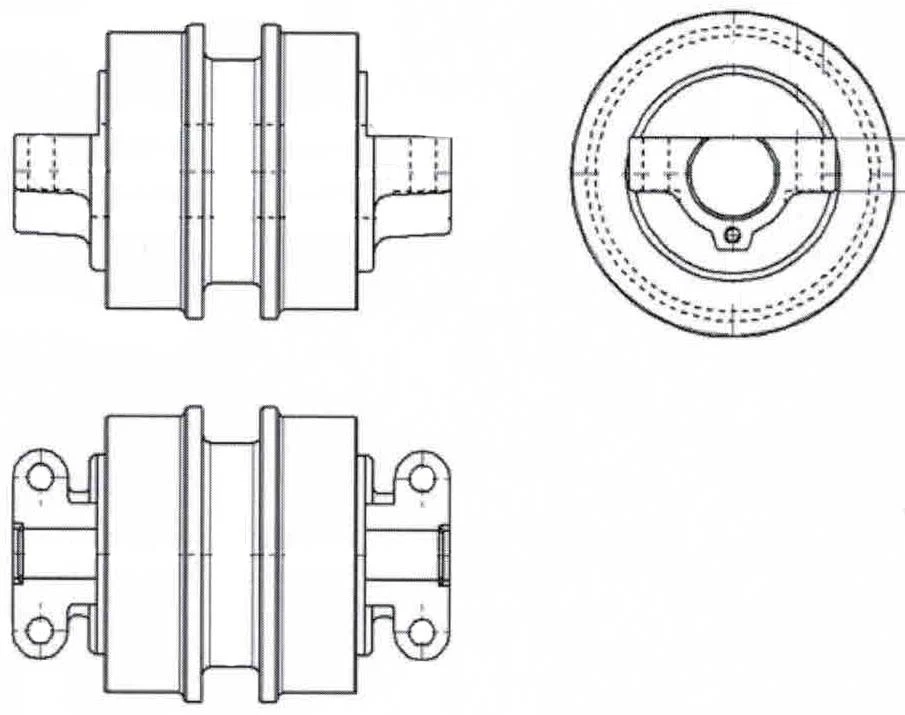 LAUFROLLE für Minibagger Hitachi / JCB / John Deere - Bild 1 von 1