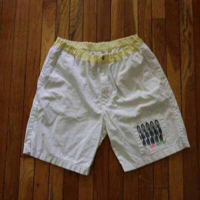 Pantalones Cortos OP De Colección Para Hombre Grandes 34 Algodón Cintura Elástica Surf Años 90 Y2K Océano Pacífico Foto 1 de 4