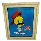 Looney Tunes TWEETY BIRD encadré Carnival Prize années 90 rap hip hop B-Boy OG