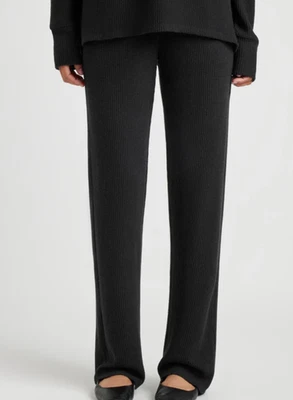 Pantalones de salón acanalados para mujer Splendid Collection negros talla S nuevos con etiquetas Foto 1 de 4