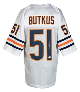 Dick Butkus Signed Custom White Pro Style Football Jersey JSA ITP - Picture 1 of 5
