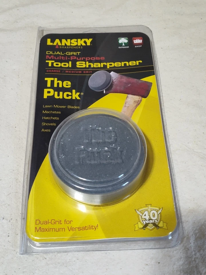 Lansky Puck Herramienta Multiusos Hacha Cortacésped Hoja Doble Grano Afilador D20 Foto 1 de 2