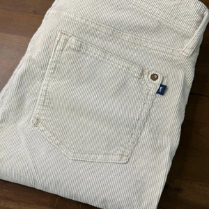 Pilcro Anthropologie Womens Corduroy Pants Ivory Size 27 Straight Leg - Picture 1 of 14