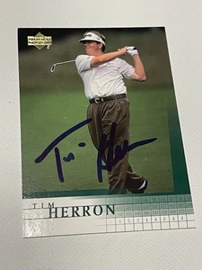 Tarjeta firmada por Tim Herron UD Upper Deck certificado de autenticidad JSA IP autografiada a - Imagen 1 de 3