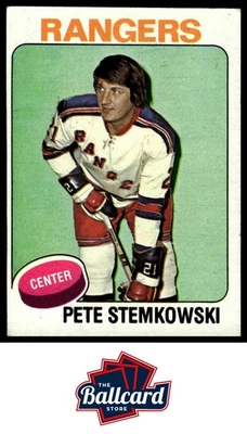 1975-76 Topps #303 Pete Stemkowski - Image 1 of 2
