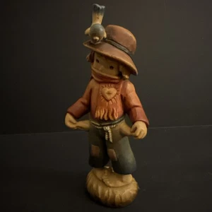 VINTAGE Anri Figure POOR BOY Blue Bird on HatFerrandiz EUC 6.75" - Picture 1 of 12
