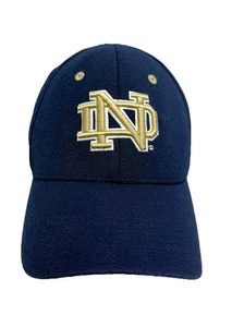 Gorra de béisbol Notre Dame Fighting Irish Zephyr Z-Fit/Flex Fit NCAA azul marino beige M/L - Imagen 1 de 8