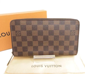 LOUIS VUITTON Damier Ebene Zippy Organizer Zipper Long Wallet #41233 - Bild 1 von 19