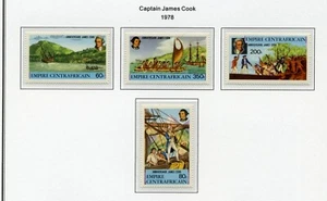 Cent African Rep MNH 341-44 Captain James Cook ZG759 - Bild 1 von 1
