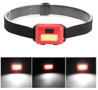 Lámpara Frontal Potente Cob LED Luz Blanca Antorcha Batería Cabeza Sport Pesca - Imagen 1 de 2