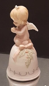 Campana de Navidad de colección Lefton Praying Angel The Christopher Collection 1983 03562 - Imagen 1 de 9