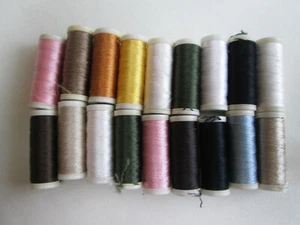 Coats Seta Reale - 100% Pure Silk Thread - per spool - size Nr30 and Nr100 - Picture 1 of 75