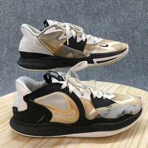 Nike Kyrie Low 5 Basketball Shoes Mens 10.5 White Black Gold Lace Up DJ6012-101 - Picture 1 of 16